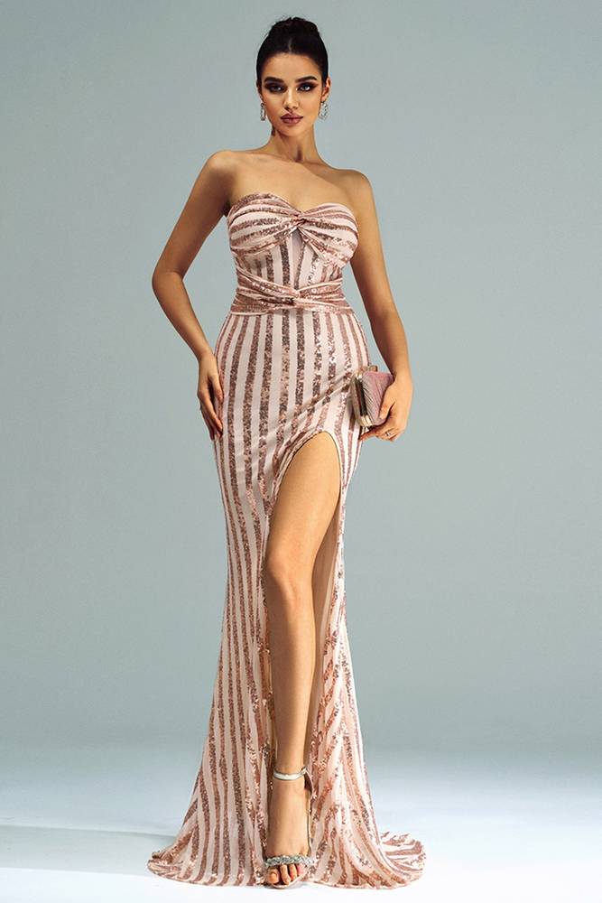 Mermaid Sweetheart Strapless Party Evening Dress