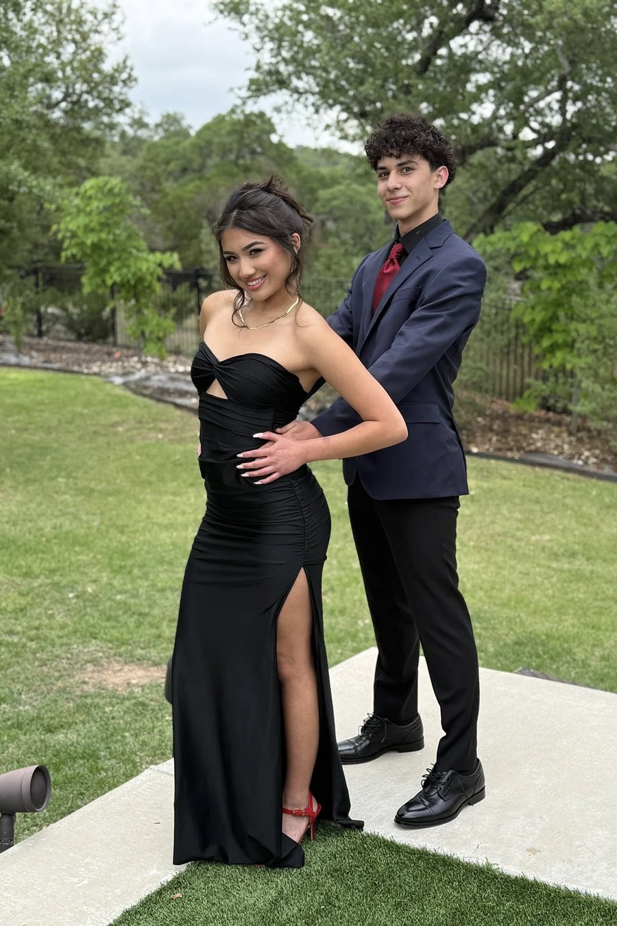 Modest Satin Sweetheart Strapless Mermaid Party Prom Dress