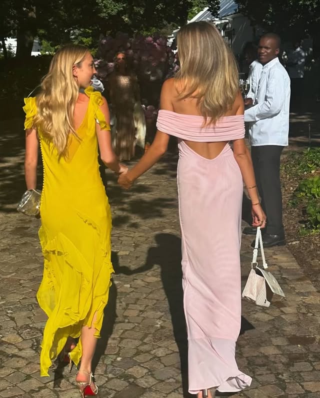 Pink Off-Shoulder Empire Party Prom Dress With Slit