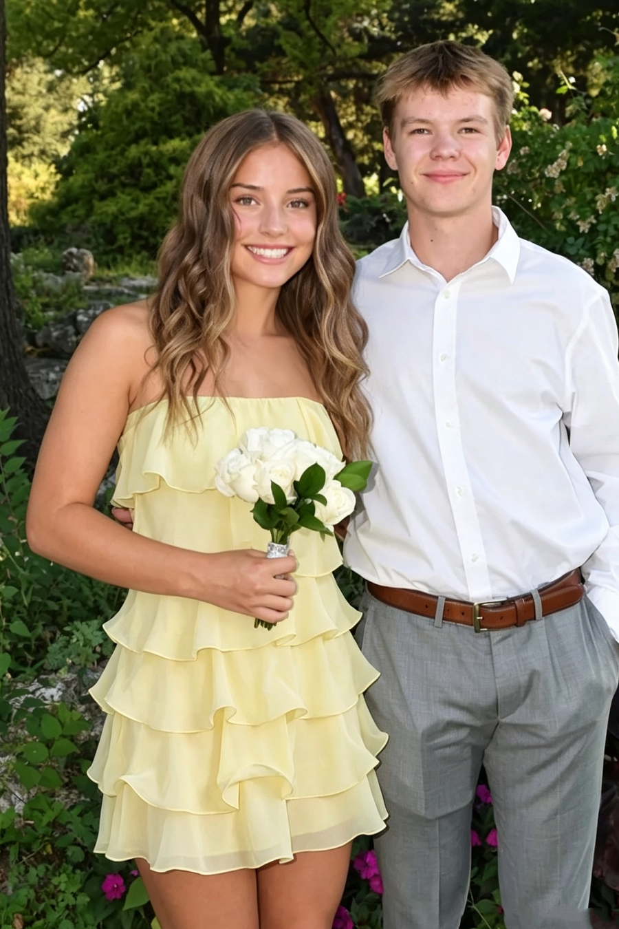 Pretty Strapless Chiffon Tiered Mini Party Homecoming Dress
