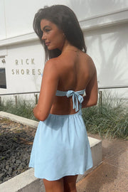 Ruffle Sweetheart Strapless Lace Up A-Line Satin Homecoming Dress