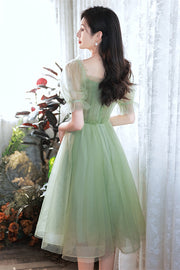 White Ruffle Off-the-Shoulder Tulle Homecoming Dress