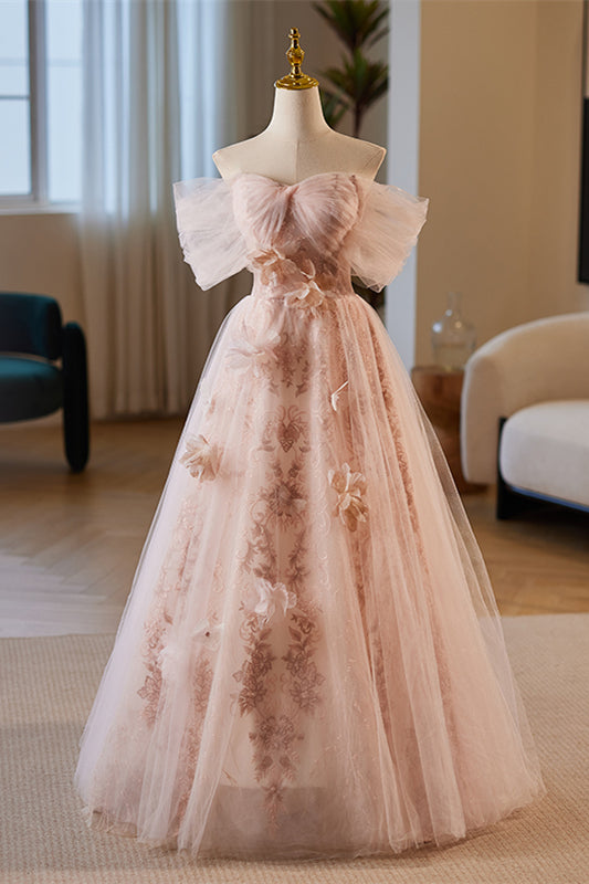 green emerald velvet dress Pink Tulle Lace A-line Sweetheart Prom Dresses MP683 main image 1
