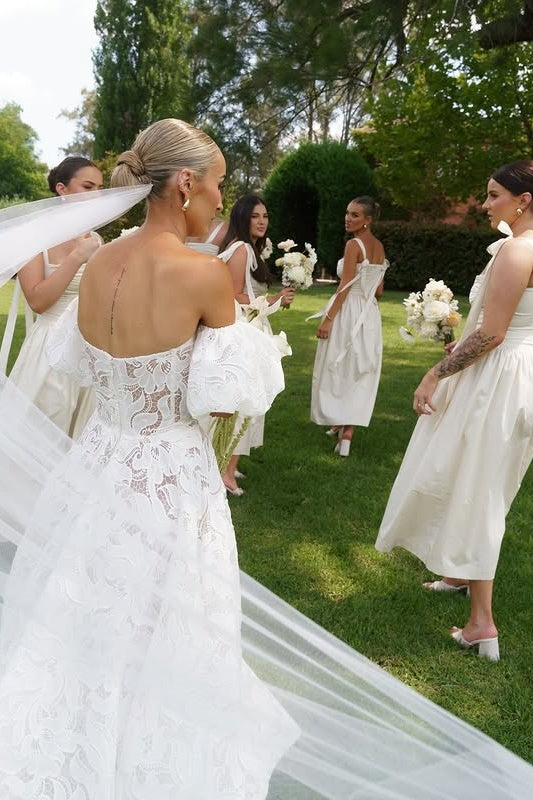 Satin A-Line Square Sleeveless Empire Bridesmaid Dress