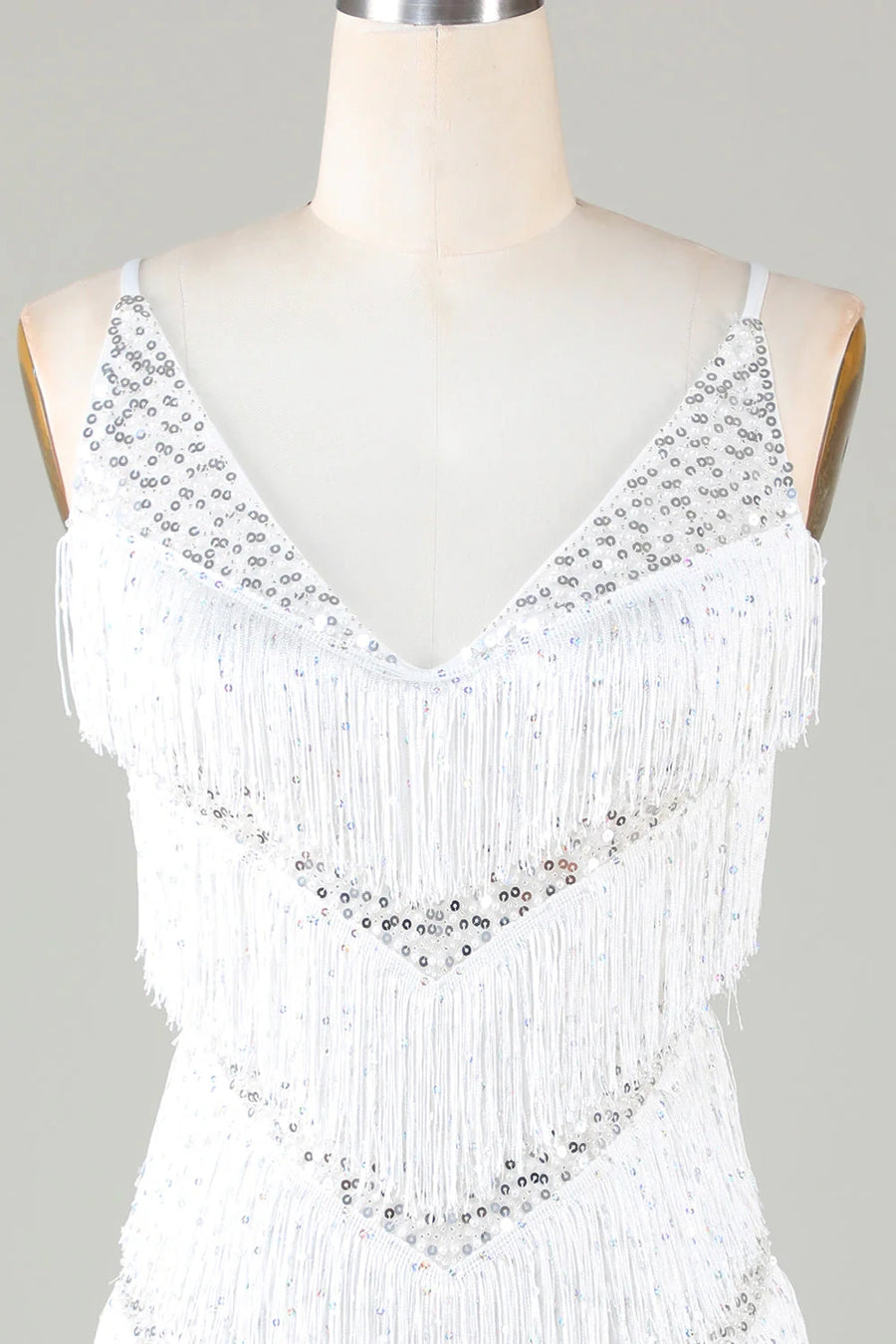 Sexy Glitter V-Neck Sleeveless Empire Beaded Fringed Homecoming Dress | Joyofdress Sexy Glitter V-Neck Sleeveless Empire Beaded Fringed Homecoming Dress | Joyofdress