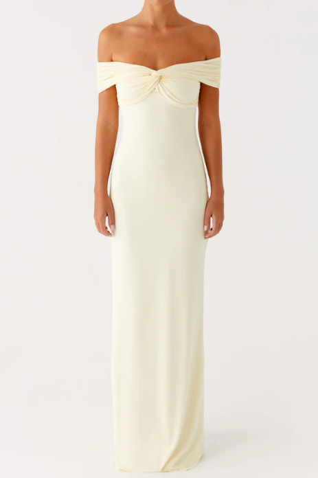 Sheath Off-Shoulder Satin Floor-Length Party Prom Dress