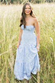 Simple Satin A-Line Sleeveless Sweetheart Floral Party Prom Dress