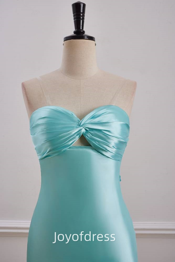 Simple Satin Lace Up Sweetheart Mini Homecoming Dress