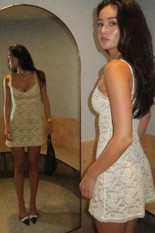 Spaghetti Straps Bodycon Lace Short Homecoming Dress