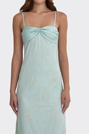 Spaghetti Straps Lace Floor-Length Party Prom Dress