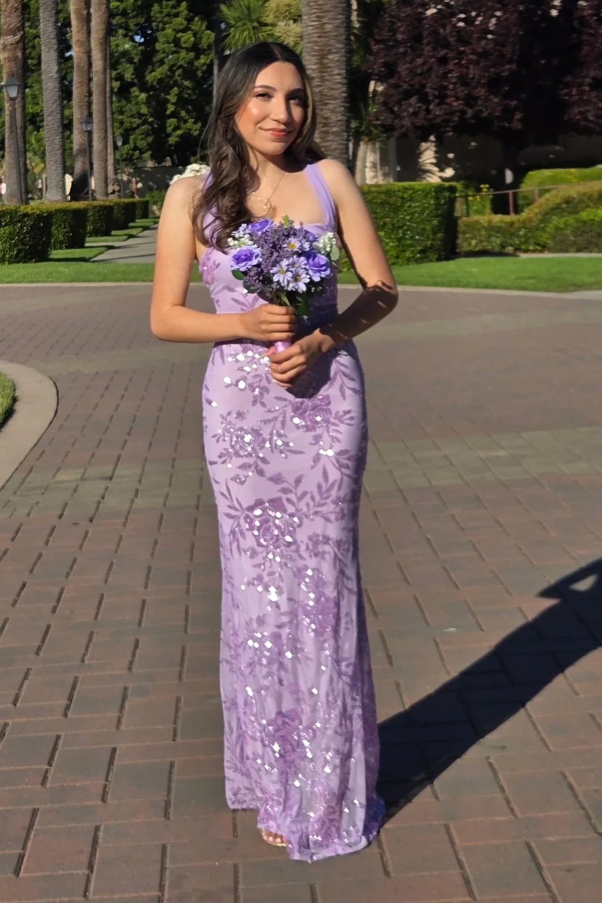 Square Sleeveless Lace Up Lace Appliques Long Party Prom Dress