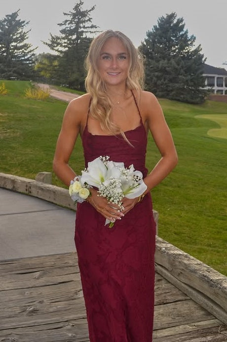 Square Spaghetti Straps Mermaid Floral Satin Party Prom Dress