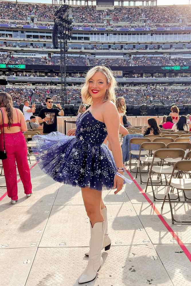Stars Sequins Mini Beads Starry Long Puff Sleeves Evening V-Neck Homecoming Dress Blue / US 8 Stars Sequins Mini Beads Starry Long Puff Sleeves Evening V-Neck Homecoming Dress Blue / US 8