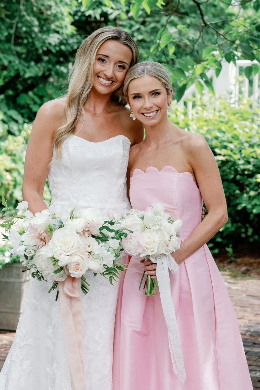 Strapless Empire A-Line Satin Floor-Length Bridesmaid Dress