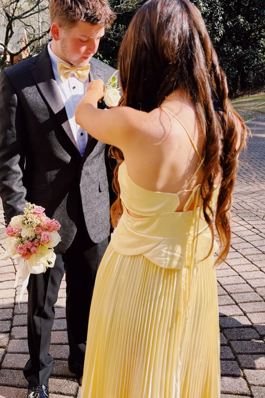 Sweetheart Sleeveless Empire A-Line Pleated Long Party Prom Dress
