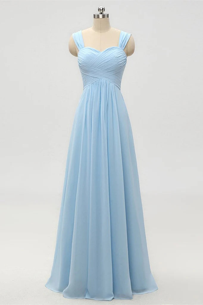 Sweetheart Sleeveless Empire Chiffon A-Line Bridesmaid Dress