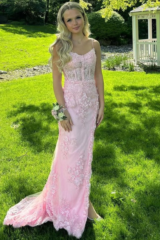 Sweetheart Sleeveless Lace Mermaid Party Prom Dress 