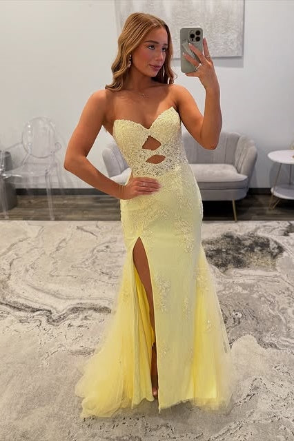 Sweetheart Sleeveless Lace Up Lace Mermaid Party Prom Dress