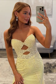 Sweetheart Sleeveless Lace Up Lace Mermaid Party Prom Dress