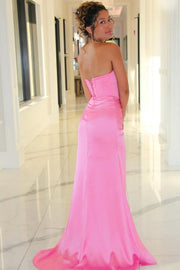 Sweetheart Strapless Beaded Pleated Empire Party Prom Dress