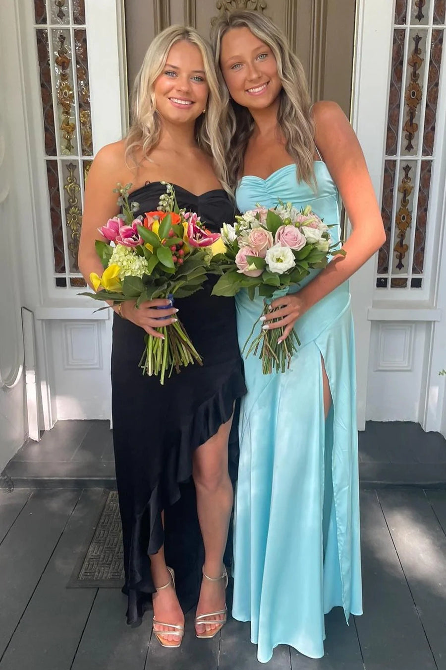 Sweetheart Strapless Empire Long Party Dress With Ruffled