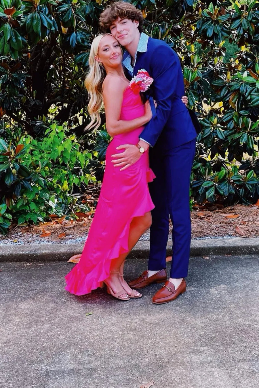 Sweetheart Strapless Empire Long Party Dress With Ruffled