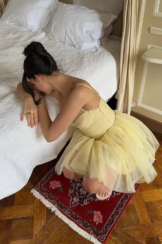 Sweetheart Tulle A-Line Empire Cute Homecoming Dress