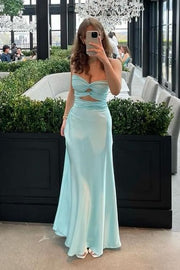 Sweetheart Strapless Empire Long Party Prom Dress