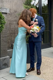 Sweetheart Strapless Empire Long Party Prom Dress