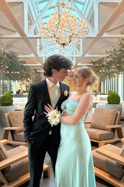 Sweetheart Strapless Empire Long Party Prom Dress