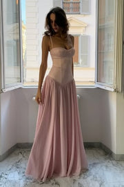 Two Tone A-Line Sweetheart Lace Up Party Prom Dress