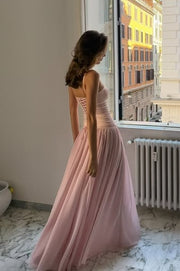 Two Tone A-Line Sweetheart Lace Up Party Prom Dress