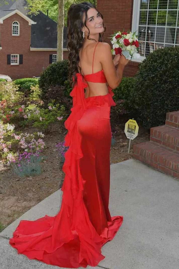 V-Neck Sleeveless Illusion Empire Lace Up Party Prom Dress