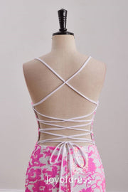 V-Neck Sleeveless Lace Up Sequins Homecoming Dress