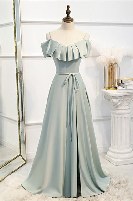 A - line Slip Mismatched Bridesmaid Dresses - Joyofdress