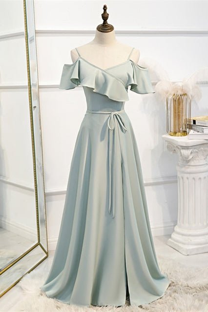 A - line Slip Mismatched Bridesmaid Dresses - Joyofdress