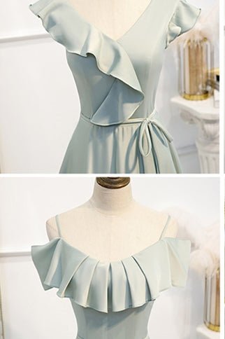 A - line Slip Mismatched Bridesmaid Dresses - Joyofdress