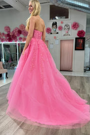 Cute A-Line Empire Square Strapless Long Party Prom Dress