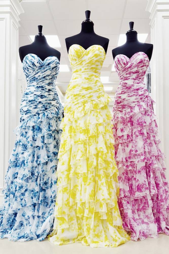 Chic Sweetheart Strapless Pleated Chiffon Tiered Party Prom Dress