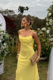 Chiffon Bateau Backless Sleeveless Long Party Prom Dress