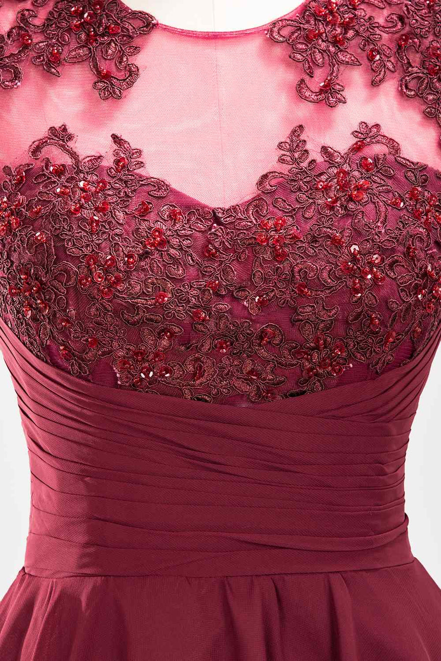 burgundy beaded bridesmaid dresses Azazie 2026 Corset Lace Up A-Line Prom Dress Burgundy Gown