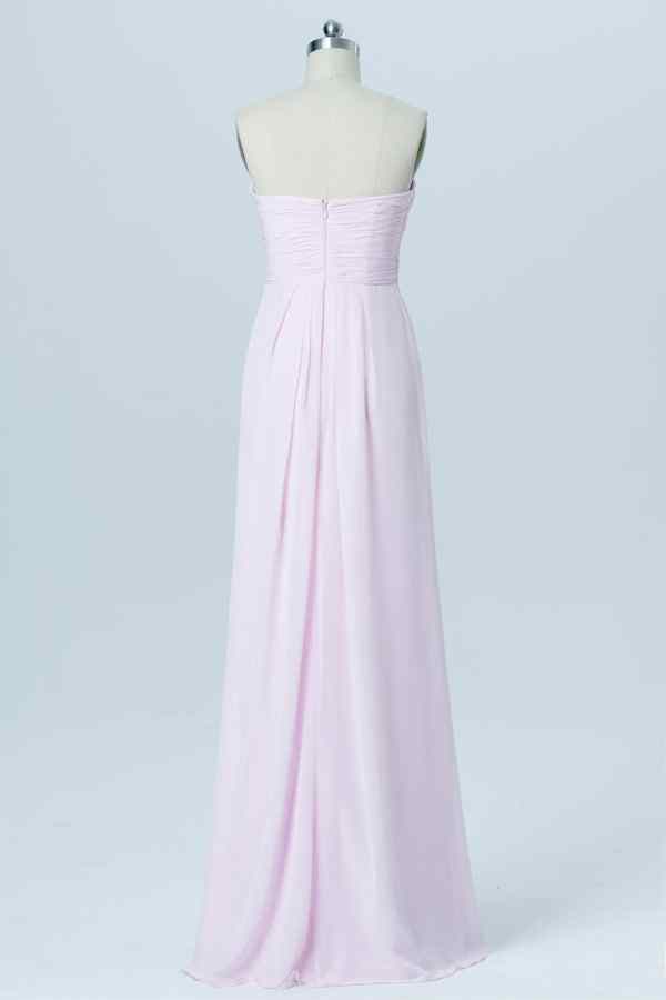 Lilac A-line Strapless Chiffon Twisted Knot Long Bridesmaid Dress Lilac / US 10 Lilac A-line Strapless Chiffon Twisted Knot Long Bridesmaid Dress Lilac / US 10
