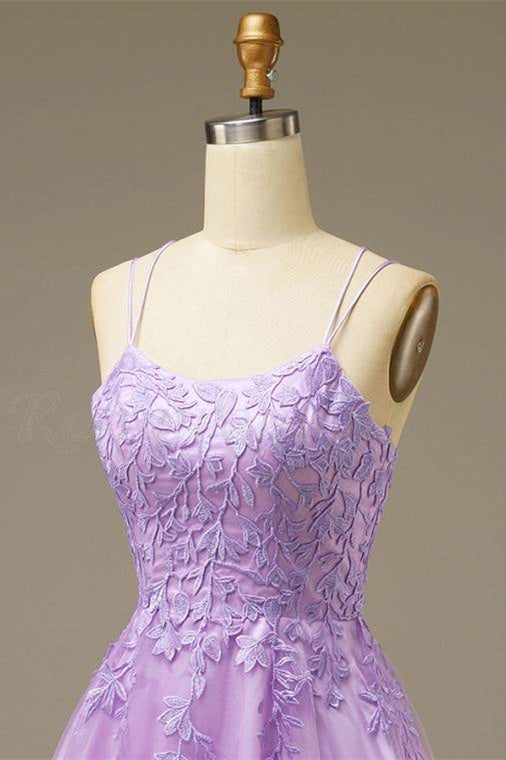 lace up a-line mini dress in purple dark purple mini dress Grape Lace-Up A-line Sequins Homecoming Dress HCM0121 Purple / 12