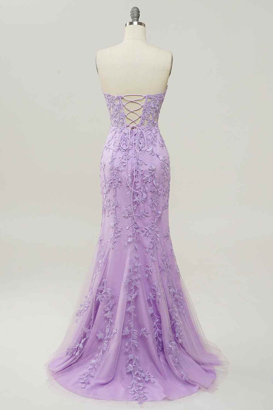 Mermaid Sweetheart Strapless Lace Party Prom Dress