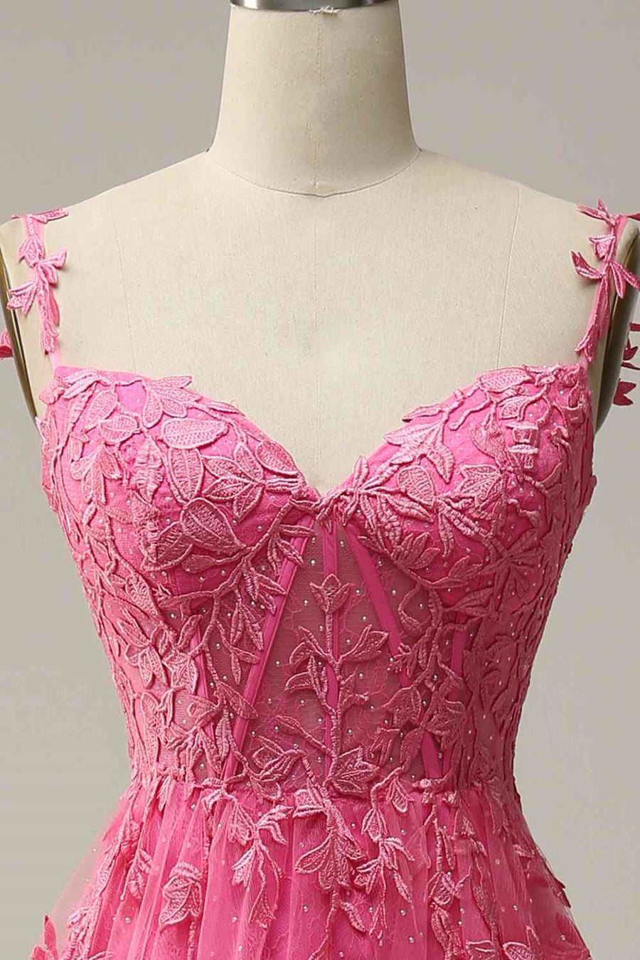 Sweetheart Lace Top Tulle A-Line Empire Prom Party Dress