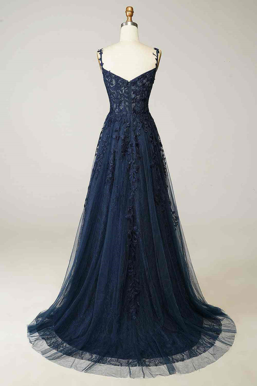 Sweetheart Lace Top Tulle A-Line Empire Prom Party Dress