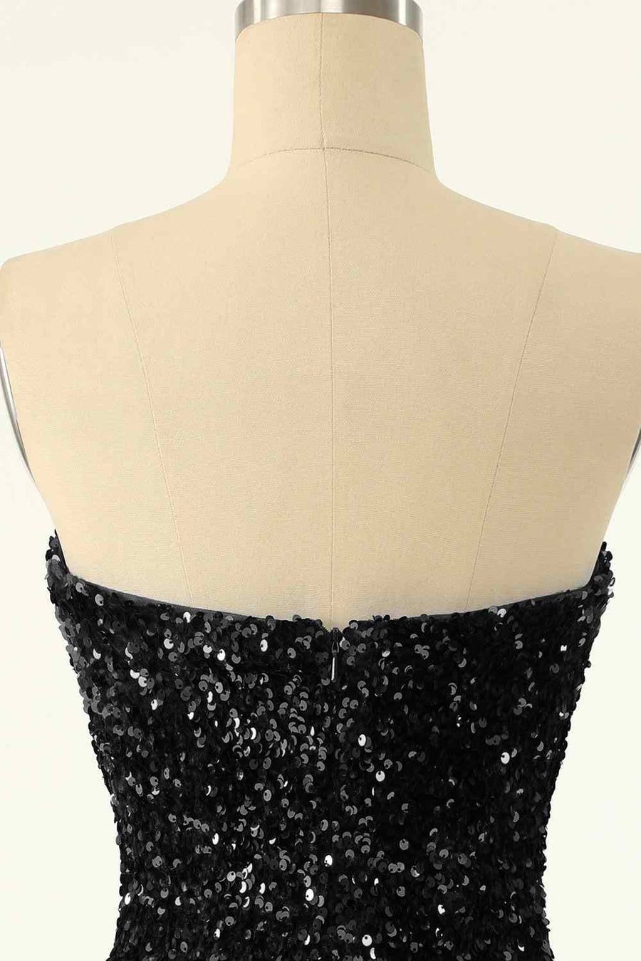 Sheath Strapless Sequins Mini Homecoming Dress Black / US 6 Sheath Strapless Sequins Mini Homecoming Dress Black / US 6