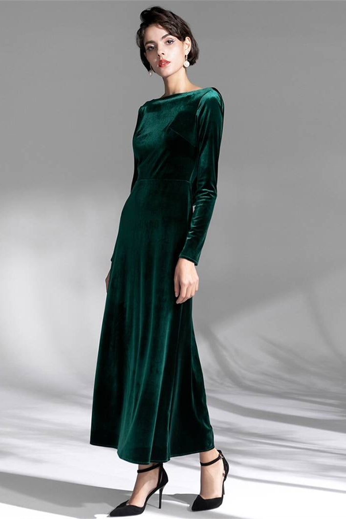 Green Velvet Dress Emerald Green Dress With Sleeves Dark Green Velvet Dress With Long Sleeves Dark Green US 14 Green Velvet Dress Emerald Green Dress With Sleeves Dark Green Velvet Dress With Long Sleeves Dark Green US 14
