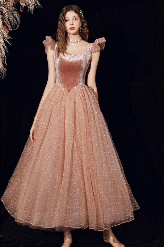 Princess Pink Long Prom Dress