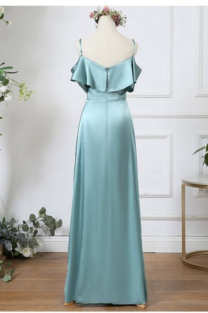 Pale Turquoise Floor Length Mismatched Bridesmaid Dresses Pale Turquoise / US 12 / B Pale Turquoise Floor Length Mismatched Bridesmaid Dresses Pale Turquoise / US 12 / B